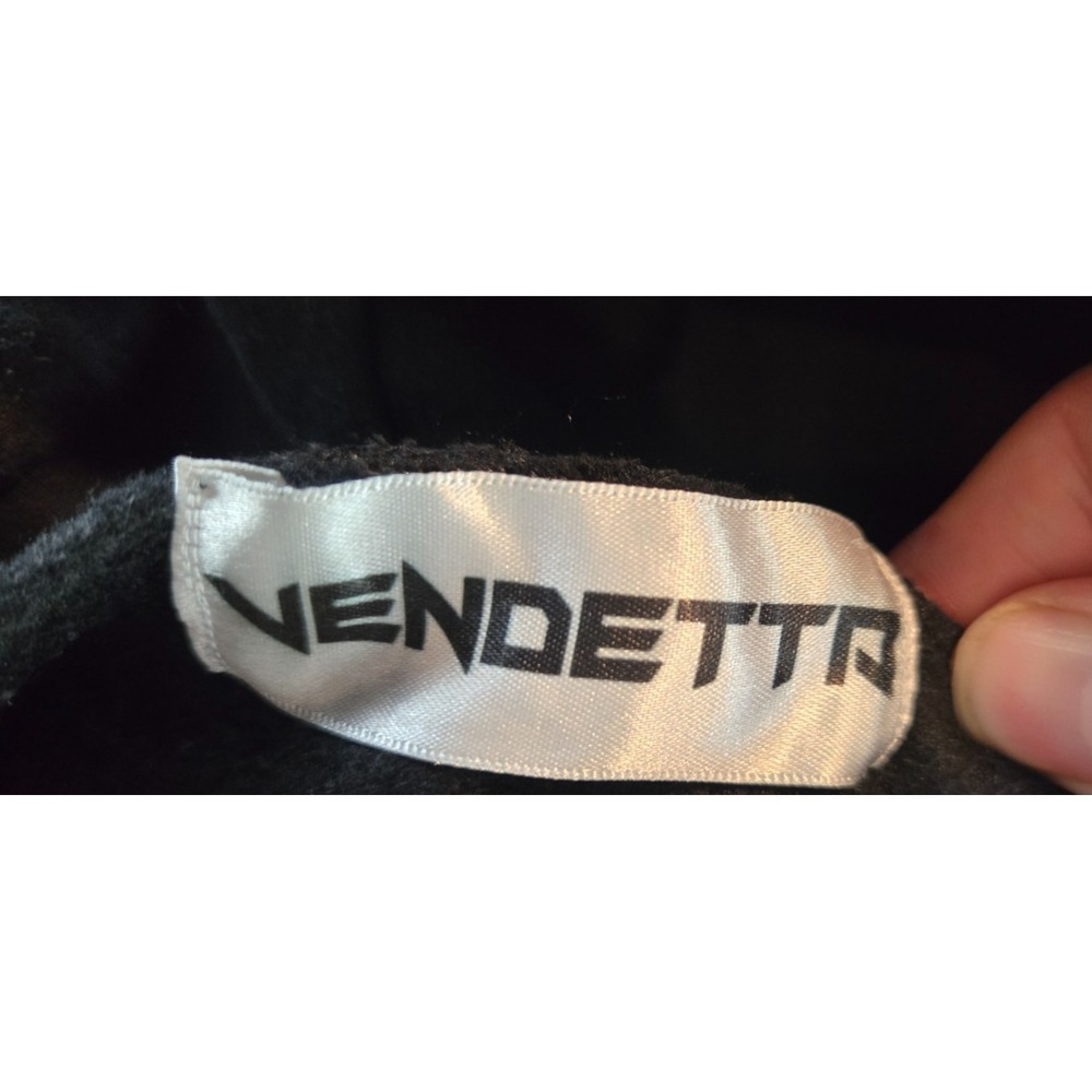 Fight Club x Vendetta Archive Tapestry Hoodie Mens Large Black Woven Sweatshirt - Picture 3 of 7